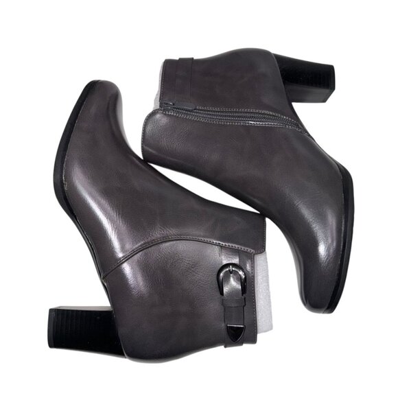 (25153) NEW Women's Patrizia by Spring Step "Brittani" Ankle Boots Size 8.5 Gray - Picture 2 of 7
